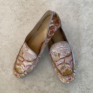 Nine West Xena Tapestry Loafers, Size 7.5